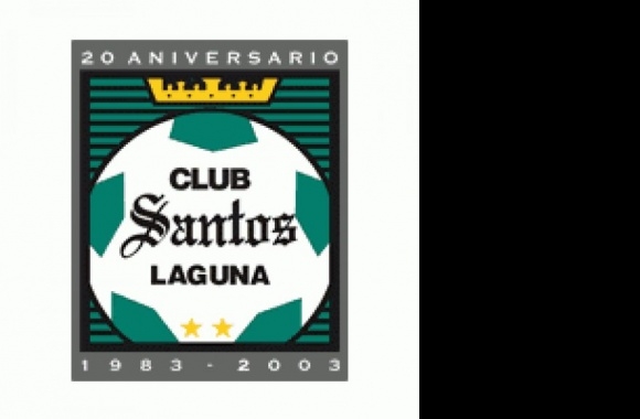 Santos Laguna 20 aniversario Logo download in high quality