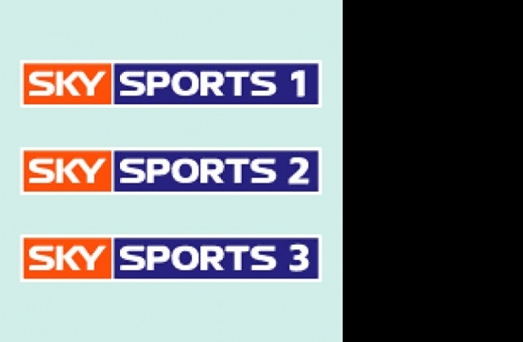 SKY sports 1,2 and 3 Logo download in high quality